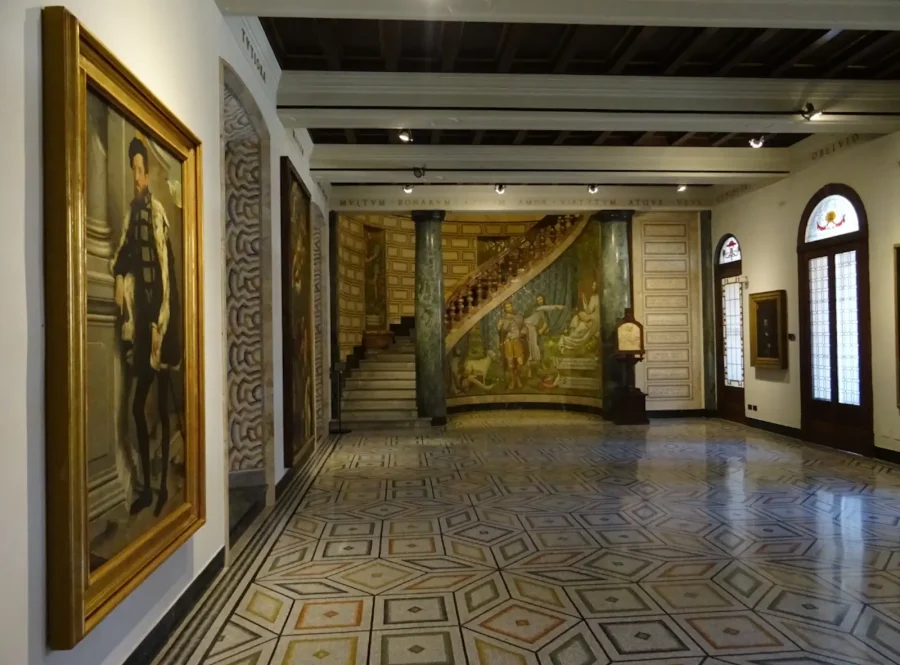 Pinacoteca Ambrosiana din Milano în interior